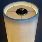 Glass Floor Lamp With Large Off-White Shade 1960S thumbnail 10