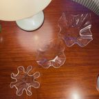 Set Van 3 Vintage Acryl/ Plexiglas Zakdoek-Schalen Transparant Jaren '70 Design thumbnail 9