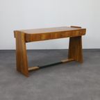 Vintage Bureau Walnoot, 1960s thumbnail 2