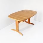 Mid Century Deense Ovalen Uitschuifbare Eettafel Van Massief Teakhout Jaren 60 thumbnail 3