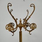 Messing Rococo Staande Kapstok Hollywood Regency Hall Tree 6 thumbnail 3
