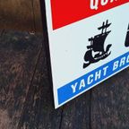 Emaille Hiswa Boot Bord, Botenbord, Qualified Yacht Broker. thumbnail 3