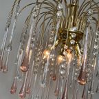 Vintage Xxl Murano Teardrop Kroonluchter Hanglamp Kristal thumbnail 15
