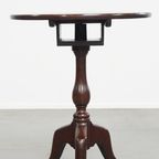 Zeldzame Antieke Engelse Ronde Open Bird Cage Tilt Top Table/ Wijn Tafel thumbnail 2