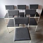 6 Vintage Pastoe Sm 07 Eetkamerstoelen thumbnail 3