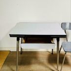 Formica Tafel Vintage Eettafel Incl Formica Stoel Jaren 60 thumbnail 5