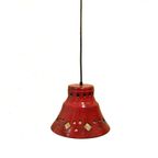 Grote Herda Vintage Hanglamp Keramiek Rood, Jaren '60/'70 thumbnail 2