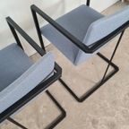 Hennie De Jong, Lichtblauw - Zwart Frame, Set Van 2 Stoelen, thumbnail 7