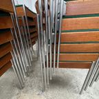 23 X Midcentury Eetkamerstoel Casala Modell - Chroom, Hout thumbnail 7