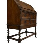 Antieke Secretaire Met Gedraaide Poten Jaren 50 Design thumbnail 25