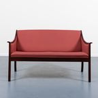 Elegant Two Seat Sofa / Bank From Ole Wanscher For P. Jeppensen thumbnail 3