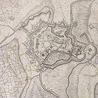 Antieke Kaart Beleg Van Menen 1744 thumbnail 2