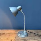 Zilvergrijze Bauhaus Bureaulamp thumbnail 12