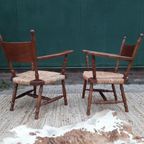 Set Van 2 Brutalistische Fauteuils Vintage Designstoelen 60 thumbnail 15
