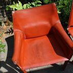 Mario Bellini Diner Chairs Cassina 1970’s Cab 412 & 413 thumbnail 12