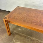 Italiaans Vintage Eettafel Met Wortelhout Van Borghi thumbnail 9