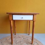 Brocante Vintage Keuken Tafeltje Met Formica Blad, Tafel thumbnail 13
