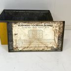 Brocante Koopmans Blik Antiek Bewasr Kistje Oker thumbnail 4