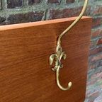 Vintage Messing Houten Kapstok thumbnail 11