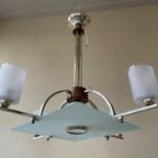 Bijzondere Art Deco 1930 Hanglamp Plafondlamp Lamp Frans thumbnail 2