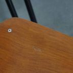 Set Van 4 Vintage Jaren ’60 Dutch Design Marko School/kantine/eetkamerstoelen Met Armleuningen thumbnail 7