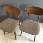 Set Vintage Louis van Teeffelen Eettafelstoelen Jr. 60 thumbnail 9