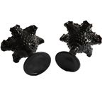 2 Fenton Zwarte Pedestal Compote Coups, Jaren '60 thumbnail 3
