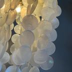 Meerdere Beschikbaar Capiz Schelpen Hanglamp Parelmoer Schelp Gouden Details ! Luxe Uitvoering thumbnail 15
