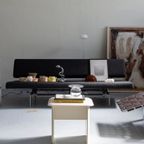 Chunky Wooden Side Table Cream thumbnail 3