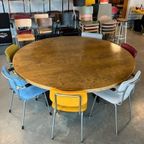 Jaren 70 Vergadertafel Rond Vintage Ronde Eettafel Xxl 180Cm thumbnail 4