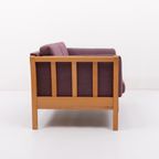 Vintage Danish Design Two Seat Sofa / 2 Zitsbank In Aubergine Wool thumbnail 5