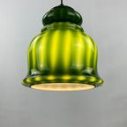 Rare Green Glass Pendant Light By Peill And Putzler 1960 thumbnail 2