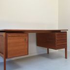 Vintage Teak Houten Bureau thumbnail 8