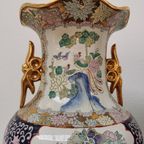 Vintage Oosterse Vazen Balustervazen, Canton Vaas Porselein thumbnail 8