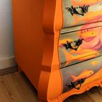 Oranje Buikkast Xxl “vrouw+goudvis”, Eclectisch thumbnail 5
