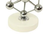 Vintage Atomium Beeldje Chroom Keramiek Expo 58 Souvenir thumbnail 8