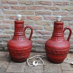 Vintage Xl Vaaslamp Rood thumbnail 2
