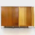 Grote Vintage 5-deurs Teak Kledingkast In Italiaanse Stijl, 1960s thumbnail 7