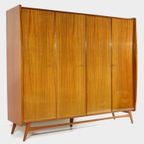 Vintage Scandinavisch Design 4-deurs Kledingkast In Teak, 1960s thumbnail 10