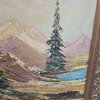 Vintage Berglandschap Schilderij Van Batoni, Midden20e Eeuw thumbnail 5