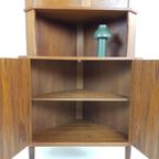 Vintage Deense Servieskast | Hoekkast Teak Fineer Danish thumbnail 7