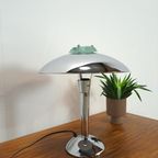 Chromen Lamp Met Glazen Details, Tafellamp thumbnail 7