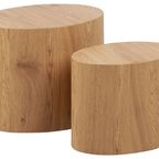 Gubbio Salontafel - 48 X 33cm - Eiken - Set Van 2 thumbnail 6