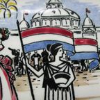 Serveer Schaaltje Porselein Van Kon. Goede Waagen Uit Gouda, 1963. thumbnail 10