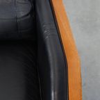 In Goede Staat Verkerende Zwarte Art Deco Schuitema Design Fauteuil Uit De Decoforma Serie thumbnail 9