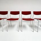 Set Van 6 Stapelbare Stoelen Van Gijs van der Sluis, 1970's thumbnail 3