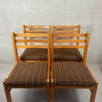 4x Vintage Eetkamerstoelen thumbnail 2