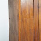 Antieke Houten Bank Met Een Hoge Rug En Leuke Details Uit Eind 19e/ Begin 20e Eeuw thumbnail 4