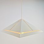 Vintage Hanglamp Dijkstra Lamp Metaal Pyramide 1970 Vierkant thumbnail 2