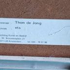 Ets Van Thom De Jong (1940-1988), Watching The Olympics. thumbnail 7